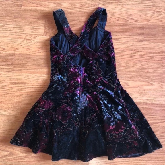 Vintage Jewel Toned Velvet Peplum Top - Picture 2 of 4